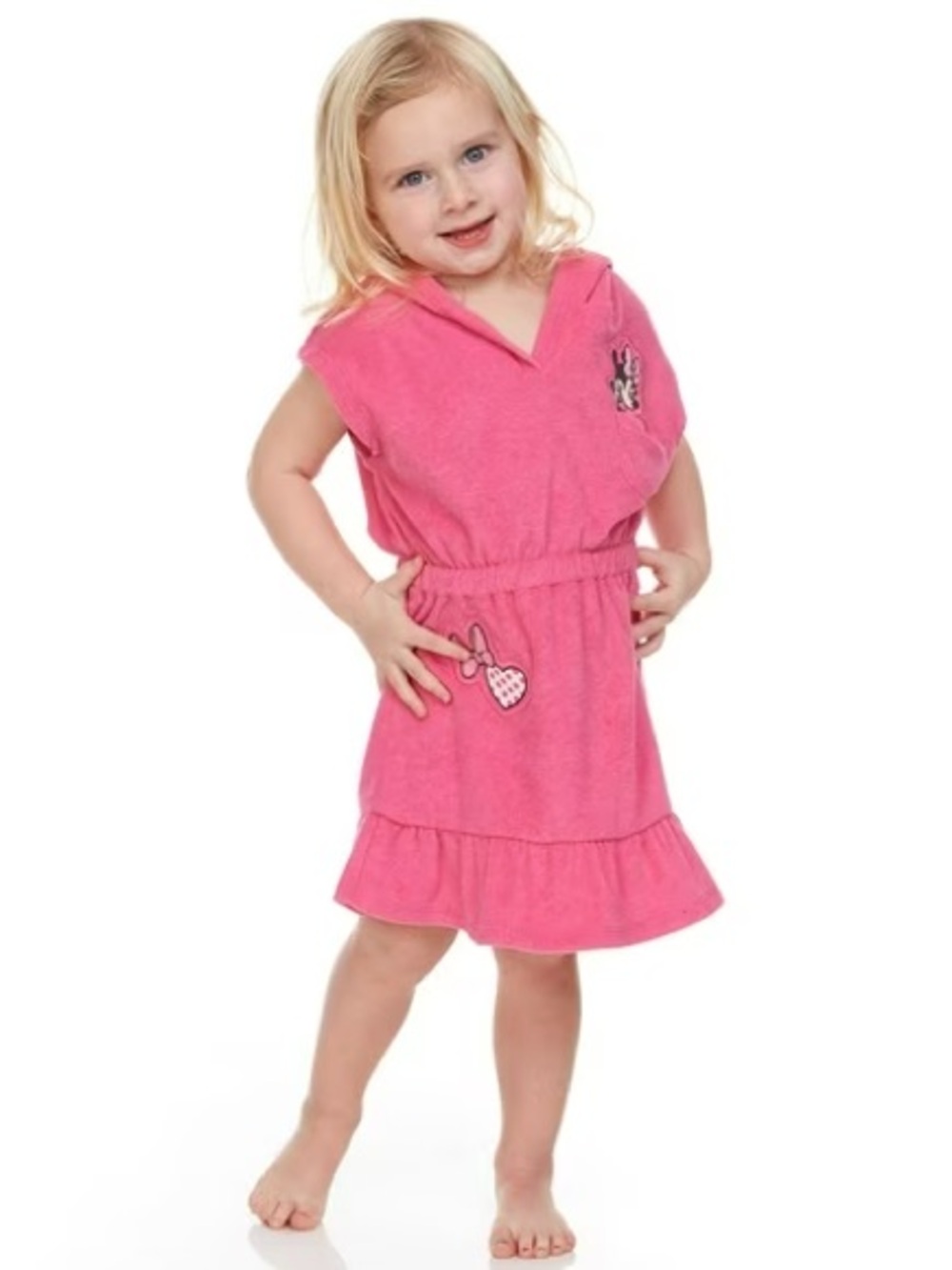Pink Minnie Mouse Terry Cloth Swim Cover Up Dress 3T